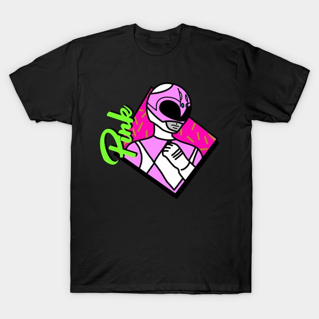 Pink Ranger T-Shirt by SimplePeteDoodles